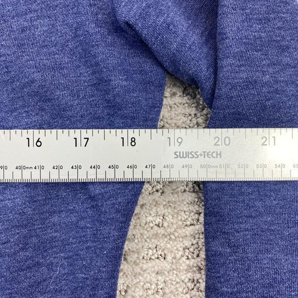 Bench Sweater Women Large L Blue Full Zip Sweatshirt Mock Neck Activewear Ladies - Picture 7 of 8